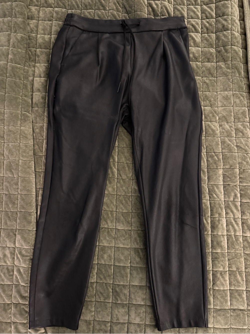 Vero Moda Faux Leather Jogger Pants